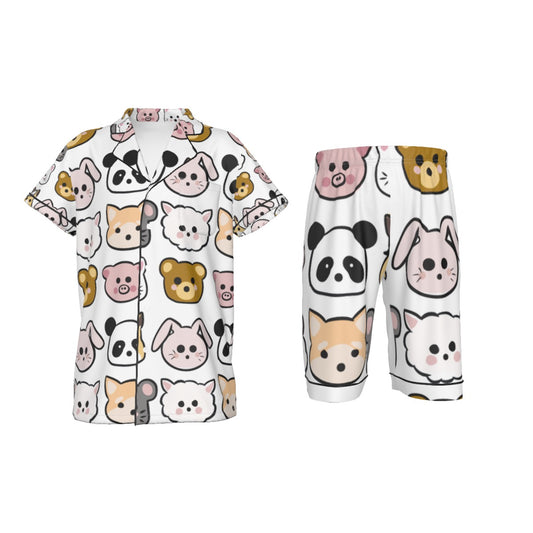 Big Kid's Imitation Silk Short Pajamas