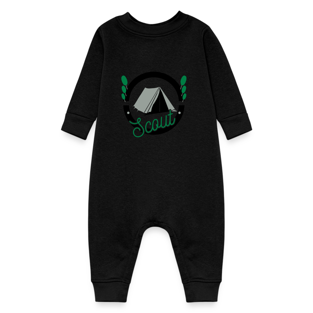 Baby Fleece One Piece - black