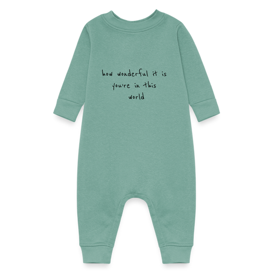 Baby Fleece One Piece - saltwater